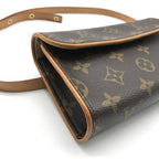 Louis Vuitton Pochette Florentine Monogram Belt Bag Leather Brown — view 5
