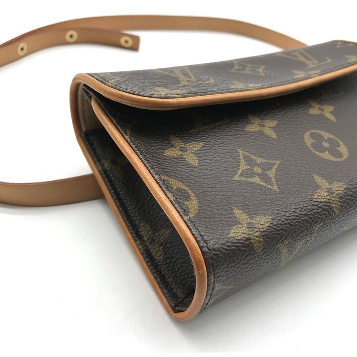 Louis Vuitton Pochette Florentine Monogram Belt Bag Leather Brown — view 5