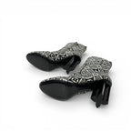 Louis Vuitton Silhouette Line Monogram Boots Short Shoes Fabric Black White — view 6