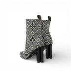 Louis Vuitton Silhouette Line Monogram Boots Short Shoes Fabric Black White — view 4