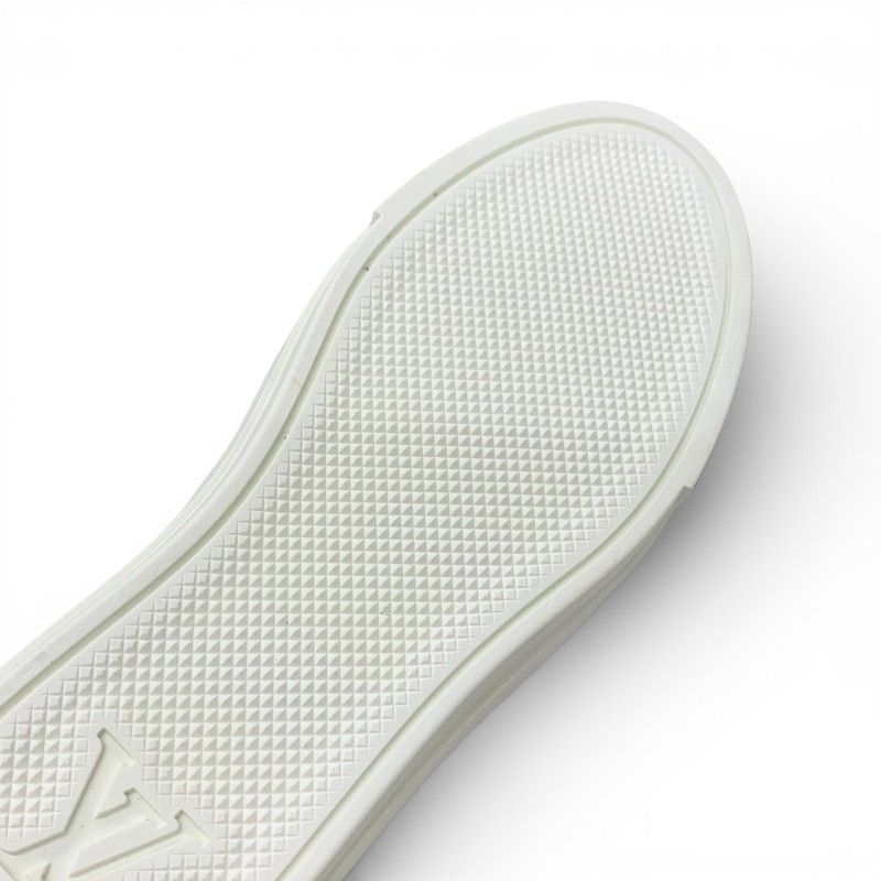 Louis Vuitton Stella Line Monogram Sneakers Shoes Calf Hair Leather Brown White — view 8