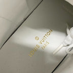 Louis Vuitton Stella Line Monogram Sneakers Shoes Calf Hair Leather Brown White — view 7