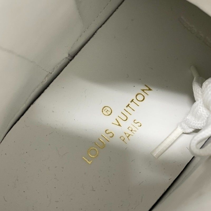 Louis Vuitton Stella Line Monogram Sneakers Shoes Calf Hair Leather Brown White — view 7
