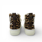 Louis Vuitton Stella Line Monogram Sneakers Shoes Calf Hair Leather Brown White — view 5