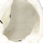 Prada Quilt Shearling Tote Mouton White — view 6