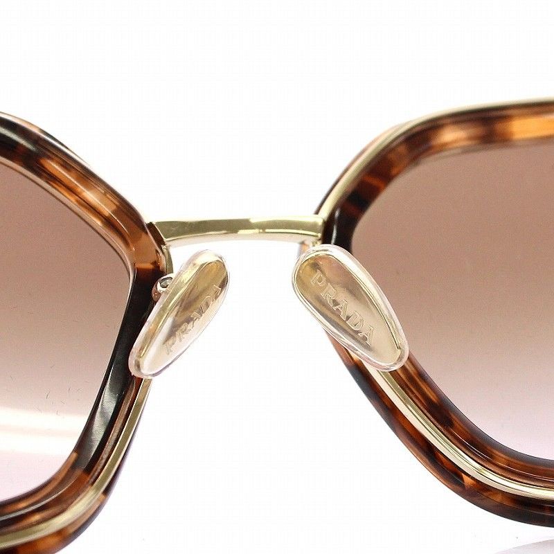 Prada Sunglasses 53 21 Brown Gold YM Eyewear — view 4