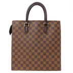 Louis Vuitton Tote Damier Canvas Venice PM Brown Handbag to School Adult — view 2