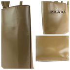 Prada Logo Tote Khaki — view 5