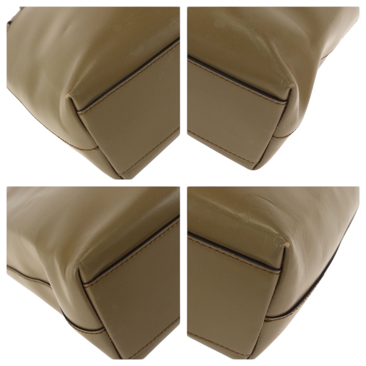 Prada Logo Tote Khaki — view 3