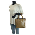 Prada Logo Tote Khaki — view 7