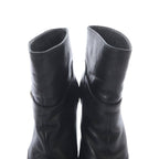 Saint Laurent Yves Short Boots Leather Pin Heel 35 Black — view 5