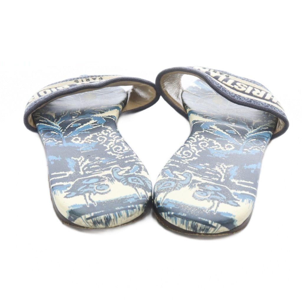 Dior Dway Sandals Logo 36 Blue — view 6