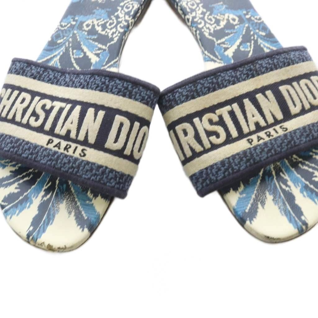 Dior Dway Sandals Logo 36 Blue — view 4
