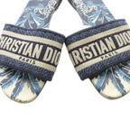 Dior Dway Sandals Logo 36 Blue — view 4