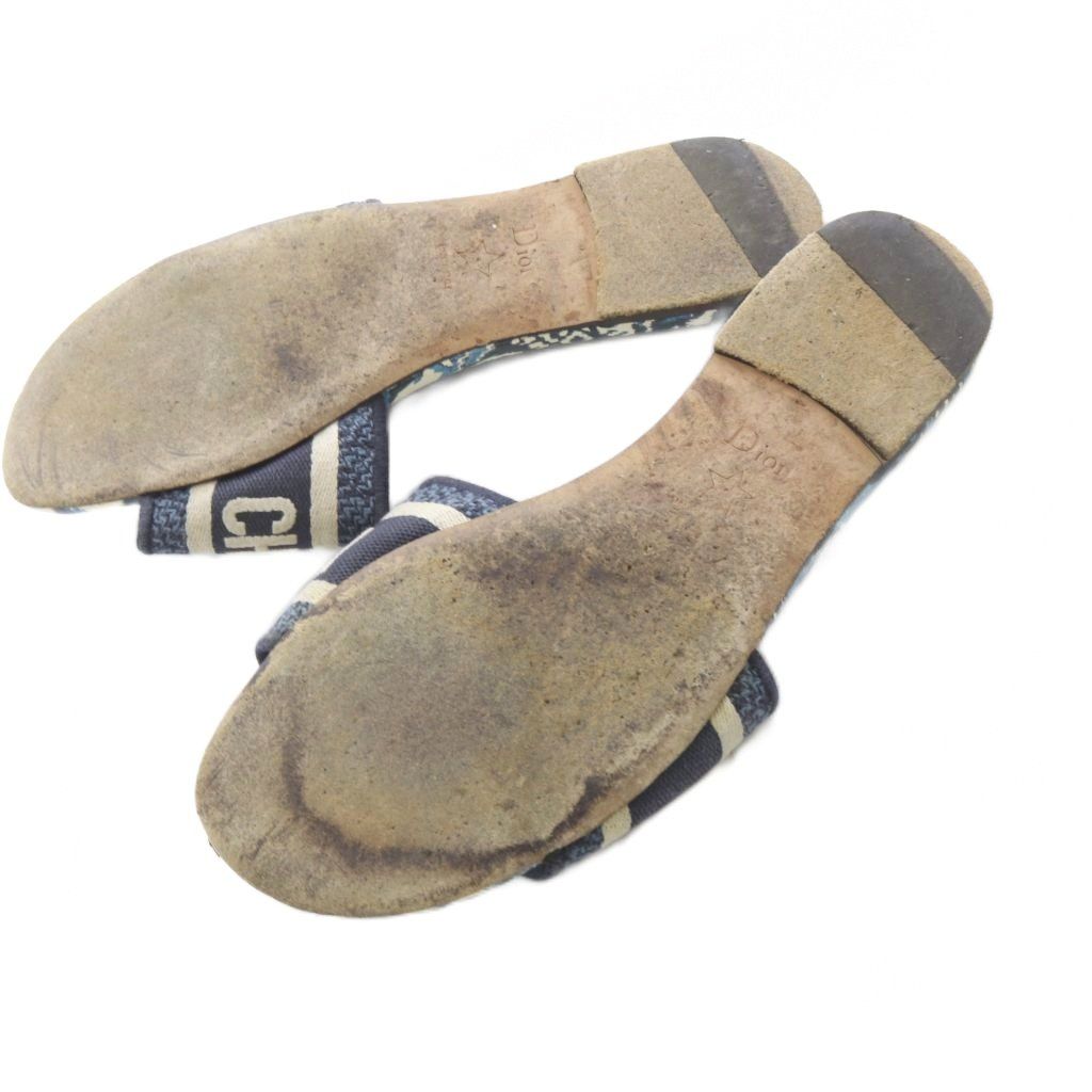 Dior Dway Sandals Logo 36 Blue — view 7