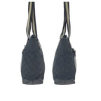 Gucci Black Silver GG Canvas Leather 019 Tote Shoulder Bag — view 8