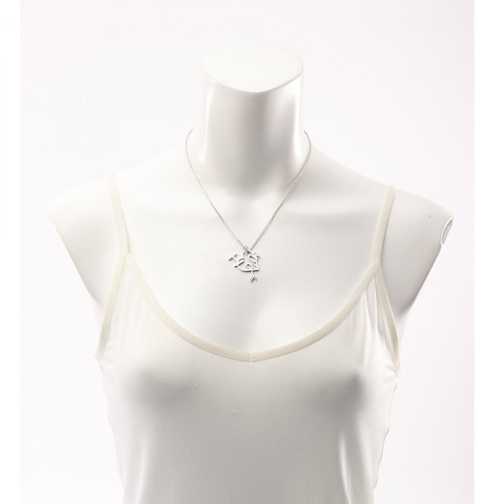 Dior Necklace Heart Aro I Love Stainless Steel Logo — view 6