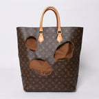 Louis Vuitton with Holes Tote Bag Comme Des Garcons Rei Kawakubo Gold