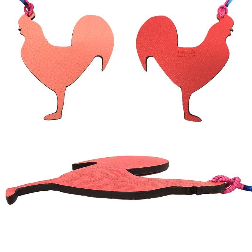 Hermes Petit Ash Chicken Bird Coq PM Bag Charm — view 2