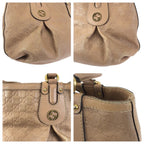 Gucci Scarlet Guccissima GG Pattern Salmon Pink Gold Leather Tote Shoulder Bag — view 5