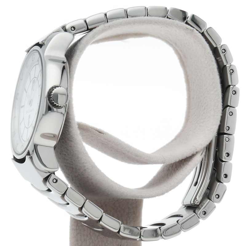 Bvlgari Solo Tempo Watch SS White Polished — view 3