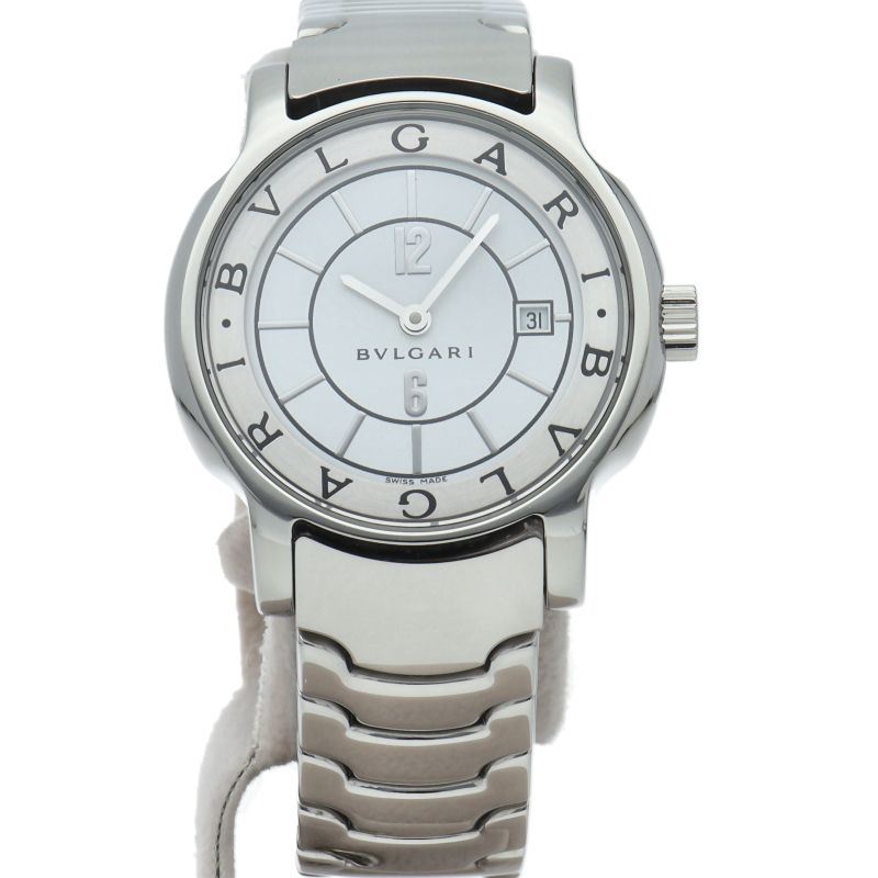 Bvlgari Solo Tempo Watch SS White Polished — view 2