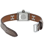 Hermes Mini Medall Diamond Watch Box SS Leather White Polished — view 5