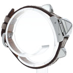 Hermes Mini Medall Diamond Watch Box SS Leather White Polished — view 4