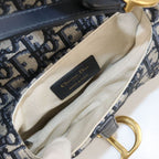Dior Mini Saddle Shoulder Bag Jacquard — view 3