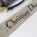 Dior Mini Saddle Shoulder Bag Jacquard — view 7