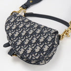 Dior Mini Saddle Shoulder Bag Jacquard — view 2