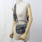 Dior Mini Saddle Shoulder Bag Jacquard — view 9