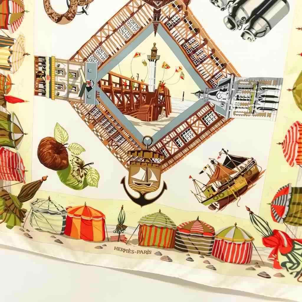 Hermes Charmes Des Plages Normandes Charm of the Normandy Coast Carre 90 Large — view 3