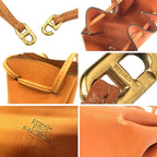 Hermes Vespa Pouch Case Multi Drawstring Charm Orange — view 3