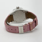 Chanel Watch Quartz Pink Saffiano Ceramic White Silver — view 7