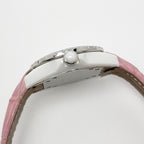 Chanel Watch Quartz Pink Saffiano Ceramic White Silver — view 4