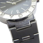 Bvlgari Stainless Steel Quartz Analog Display Black Dial Watch — view 8