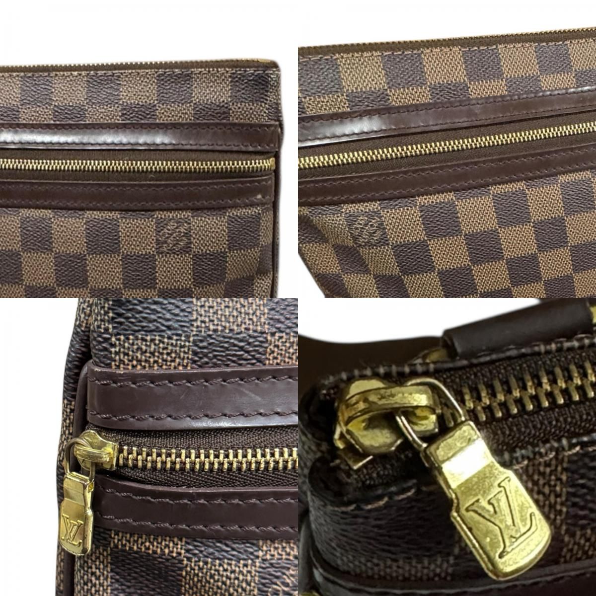 Louis Vuitton Pochette Bosford Damier Shoulder Bag Canvas Brown — view 9