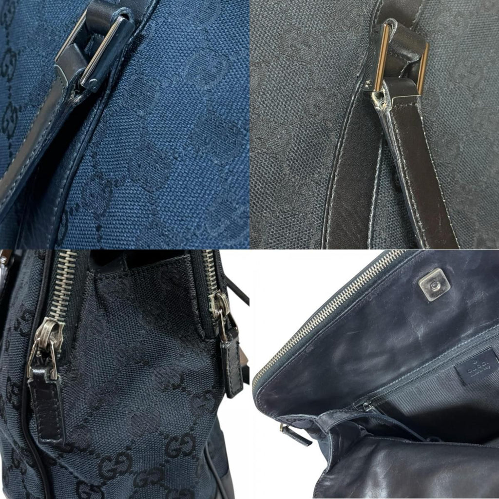 Gucci GG Canvas Shoulder Bag Black — view 9