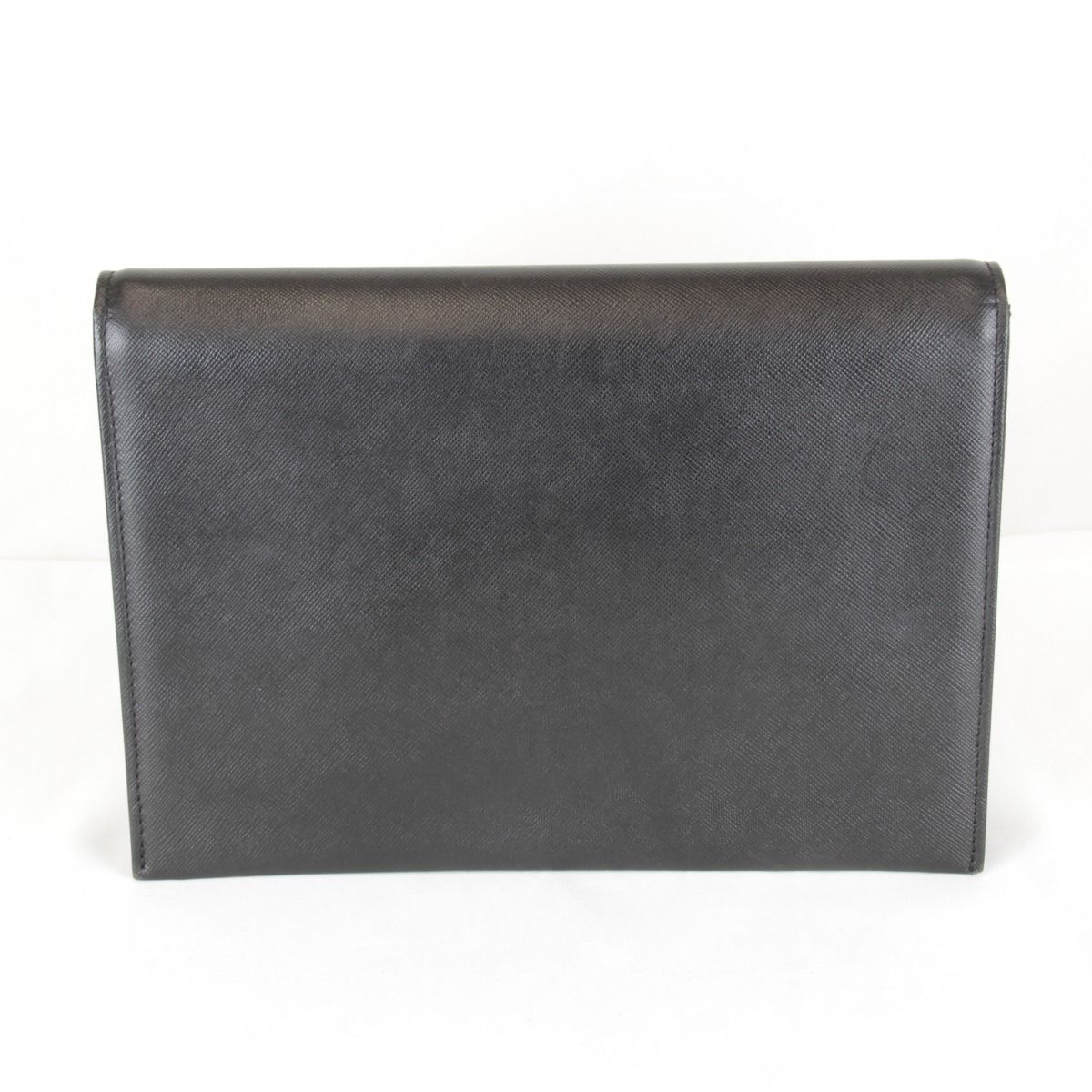 Saint Laurent Vintage Black Clutch Leather Saffiano Second — view 2