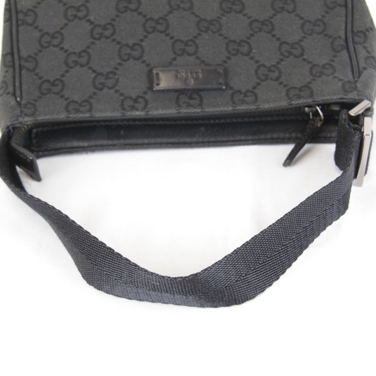 Gucci Pouch Mini Handbag GG Canvas Black High Simple — view 8