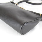 Fendi Pouch Mini Shoulder Bag Leather Black High Saffiano Simple — view 5