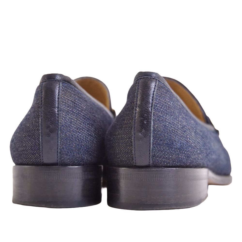 Gucci Vintage Loafers Moccasins Denim Horsebit — view 5