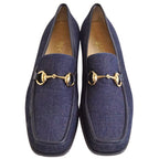 Gucci Vintage Loafers Moccasins Denim Horsebit — view 4