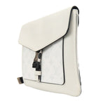 Louis Vuitton Shoulder Bag Flap Messenger Taiga Monogram Antarctica Gray — view 2