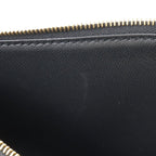 Celine Pocket Large Flap Chain Wallet Shoulder Bag 2-Way Clutch Leather Black — view 8