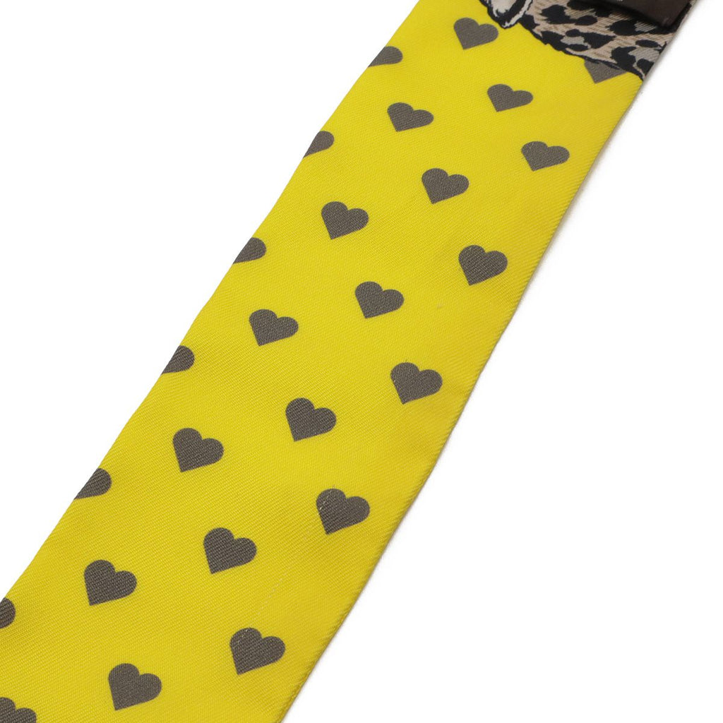 Hermes Twell Twill Scarf Bag Jungle Love Leopard Silk Yellow — view 3