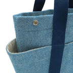 Hermes Animo Natte Mother's Tote Shoulder Bag Horse Wool Blue Pants Diaper — view 7