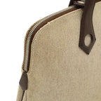 Hermes Sac Eve Mm Tote Canvas Leather Navy Silver Mark — view 7