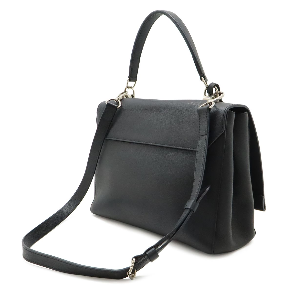 Louis Vuitton Lockme Cartable 2-Way Shoulder Bag Soft Calf Leather Noir Black — view 2